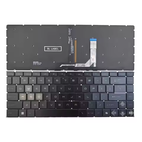 New For MSI Thin 15 B12UC B12VE B13UC / Thin A15 B7UC B7UCX B7VF AI B8VF MS-16R8 Keyboard US Black W