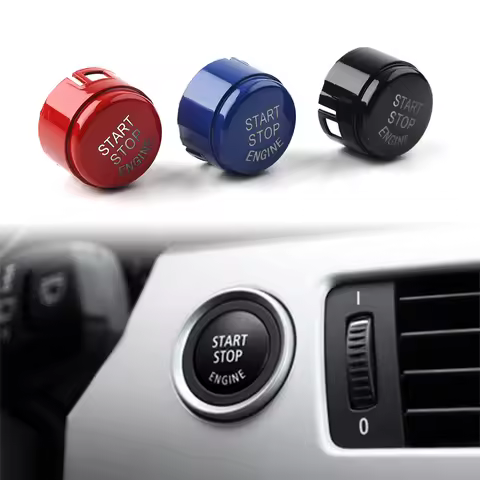 Car Engine Start Stop Switch Button Cover ABS For BMW F Classis F10 F15 F16 F22 X1 X3 X4 X5 X6 1 2 3