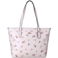 Brand New Coach Floral Chalk White Leather Tote, F29487 (original price $3,000)