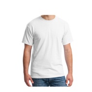 Tshirt putih kolar bulat lengan pendek&panjang🔥🔥