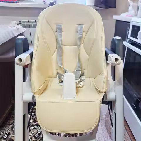 Baby Seat Cushion For Peg Perego Siesta Prima Pappa Zero3 High Chair Children Growth Chair PU Leathe