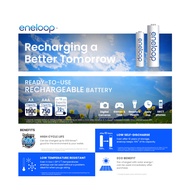 / /Panasonic eneloop AAA 4pc Rechargeable Battery BK-4MCCE4BT6.