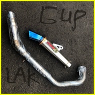 ♞,♘Daeng sai4 Conical open specs Exhaust pipe for Raider 150rb/fi Tmx 125/155 Rusi tc,skygo, Bajaj