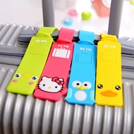 luggage tag Cartoon Cartoon Silicone Creative Suitcase Luggage Tag Luggage Tag Boarding Pass Listing
