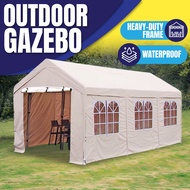 Outdoor Gazebo Tent Khemah Kereta Parking Shed Canopy Heavy Duty Gazebo Car Canopy Pasar Malam Pergo