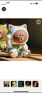 Line friends x Urdu 熊大招財貓 現貨