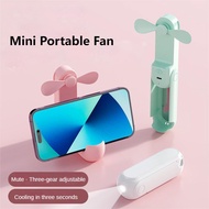 Portable Fan Mini Fans 2000mAh Handheld USB Rechargeable Table Desk Personal Small Fans With Powerbank