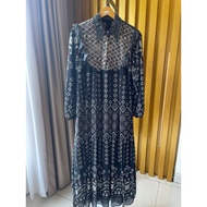 Maxi Fuji Ethnic + Hijab Ethnic Ceruty Dress, Muslimah Dress, Long Muslim Dress, Party Dress, 4 Colo