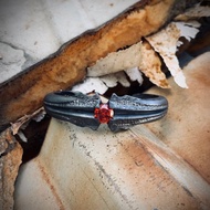 能神系列【黑帝斯手環-暗黑斑駁版】925純銀希臘神話冥王暗黑蝙蝠