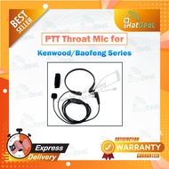 PTT throat mic Kenwood / Baofeng series