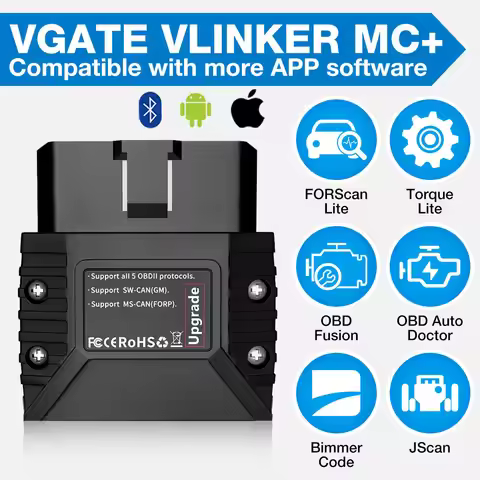 Vgate Vlinker MC V2.2 iCar Pro Bluetooth 4.0 WIFI OBD2 Scanner For Android IOS Auto Code Reader OBDI