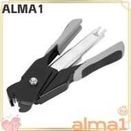 ALMA C-type Hog Ring Pliers, Black Grey Spring-Loaded Hog Ring Pliers Kit, Clip Installation Galvani