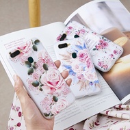 Casing OPPO A11K A12 A5s Ax5s A7 Ax7 Soft Phone Case Floral Pattern Back Cover