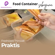 Thinwall Rectangle 750ml Plastic Lunch Box/ Plastic Container