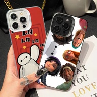 Big Hero 6 Baymax Phone Case For IPhone 16 15 14 13 12 11 Pro Max Plus Color Shockproof Back Silver 