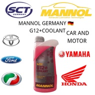MANNOL Germany G12+ Coolant Merah 1L – Untuk Kereta & Motor | G12+ Long Life Anti Freeze