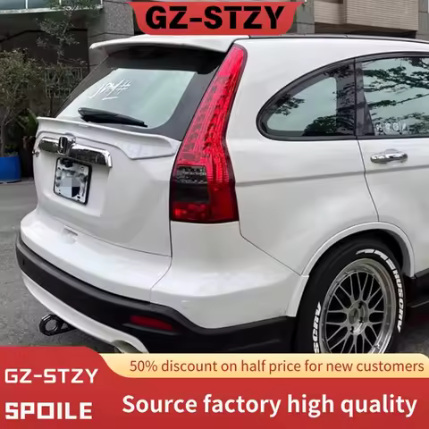 For Honda CRV 2007-2011 Spoiler ABS Plastic Rear Trunk Lip Middle Spoiler Wings Body Kit Accessories