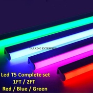 T5 LED TUBE LIGHT COLOUR (RED / BLUE / GREEN) / 2FT, 1FT