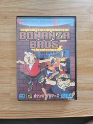 Sega MD 世嘉 中古 Bonanza Bros  肥瘦大盗 遊戲帶