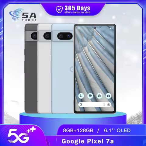 Original Google Pixel 7A 5G Mobile Phone 8GB RAM 128GB ROM 90Hz OLED 6.1" NFC 64MP+13MP Tensor G2 Oc