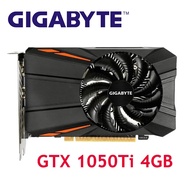 1050Ti Gitabyte GTX 4GB 128Bit การ์ดการ์ดจอ GPU สำหรับกราฟิก Nvidia การ์ด Geforce GTX 1050 Ti Hdmi VGA Videocards GDDR5แผนที่ที่ใช้