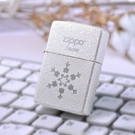 【ZIPPO官方旗艦店】 冬季戀歌-雪花獨秀防風打火機 ZA-1-6