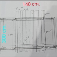 PINTU JENDELA BOVEN KACA ES ZIG ZAGKUSEN ALUMUNIUMUKURAN SESUAI GBR