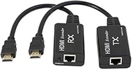 XMSJSIY HDMI Extender,HDMI Male to RJ45 Network LAN Extender 60m Converter Repeater Over Cat 5e / 6e