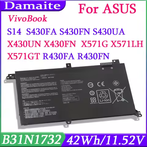 B31N1732 Laptop Battery For Asus VivoBook S14 S430FA S430FN S430UA X430UN X430UA X430FA X430UF X430F