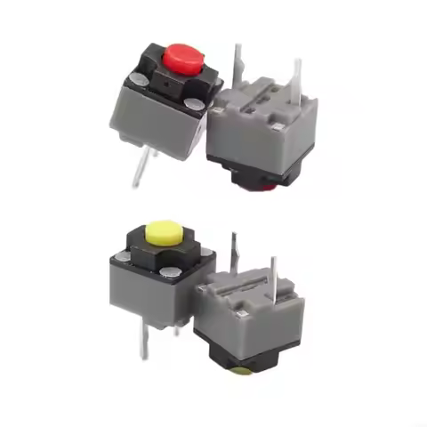 MXLC 10Pcs Kailhs Silents Button Mouse MicroSwitch 6x6x7.3mm 10 Million Clicks for Quiet Environment