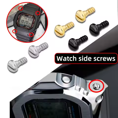 4pcs Screw watch Case Metal Nut Watch Side Screws with tool For Casio G-Shock DW5600 GM-5600 GW-B560