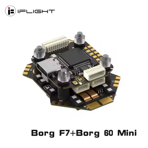 iFlight Borg F7 60A Mini Stack Flight Controller FC & Mini ESC for FPV Racing Drone Components Minia