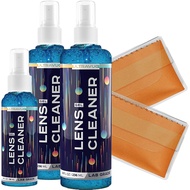 Eyeglass Gel Lens Cleaner Spray Kit - 2 x 8oz and 1 x 2oz Gel Eyeglasses Cleaner Spray Bottle + 2 Mi