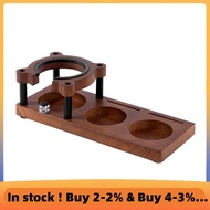 Espresso Coffee Tamper 53MM 54MM 58MM, Walnut Wood Storage Rack & Portafilter Holder, BaristaAccesso