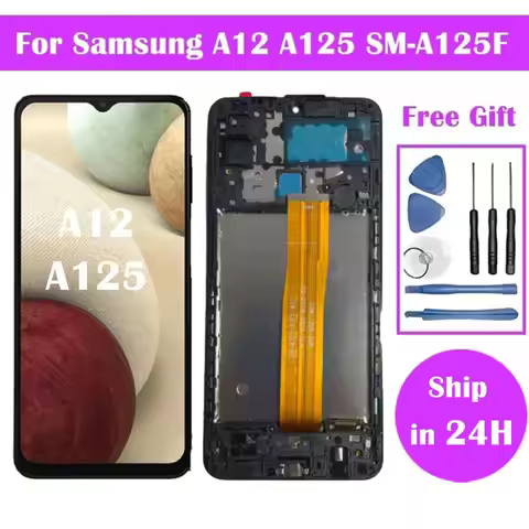 Pantalla For Samsung Galaxy A12 LCD A125F SM-A125F A125 LCD Display Touch Screen Digitizer For Samsu