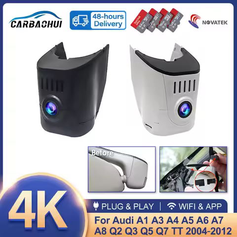 New 4K Car DVR Dash Cam for Audi 2004-2012 a4 b8 b9 a3 8v 8p a5 a6 c7 a7 a8 q5 q7 q3 q8 q2 tt rs3 rs
