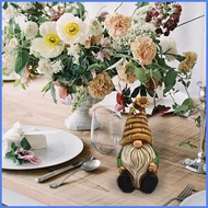 Gnome Statue Unique Resin Garden Sunflower Gnome Statue Gnome Figurines Funny Garden Lawn Gnome Deco