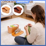 Oval Wool Holder Elliptical Yarn Bowl Wooden Knitting Bowl Yarn Holder for Crochet and Knitting Proj