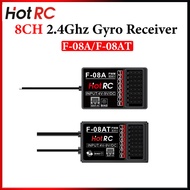 HOTRC 8 Channel F-08A/F-08AT 8CH 2.4Ghz Gyro Receiver Voltage Return For HT8A CT-8B 8CH 10CH Remote 