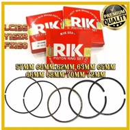 RS150 Y15ZR LC135 FZ150 RIK Piston Ring Racing 57mm 60mm 62mm 63mm 65mm 66mm 68mm 70mm 72mm 73mm 59m