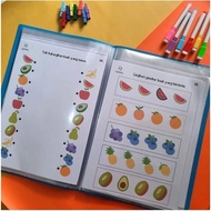 MY FIRST activity book WORKSHEET FOR PRESCHOOL CHILDREN 2 3 4 5 years old wipe and clean activity bo