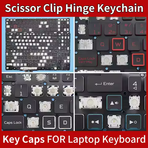 Replacement Keycap Key Cap &Scissor Clip&Hinge For Acer Predator Helios 300 PH315-52 PH315-52-73DU P