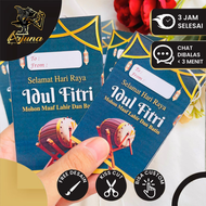 Hangtag Hampers Lebaran Custom Kartu Ucapan Selamat Hari Raya Idul Fitri Free Desain Ganti Tulisan