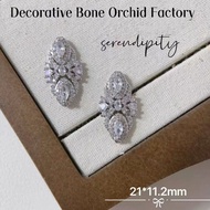 Copper inlaid with zirconium, marquise diamond, nail accessories, dazzling shine, light luxury nail 