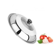 [READY STOCK] Stainless Steel Wok Cover Glass Middle 32CM/ 34CM/ 36CM/ 38CM/ 40CM/ 45CM