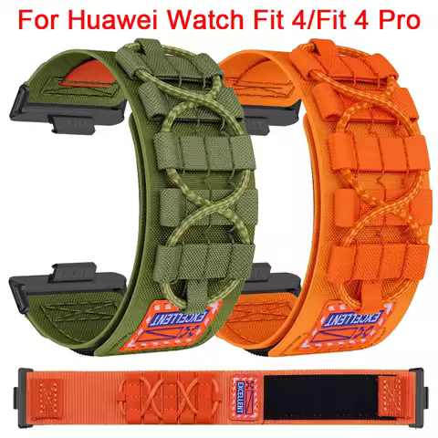 Tactics Sport Strap For Huawei Watch Fit 4 Pro Fit 4 Fit 3 Nylon Loop Bracelet For Huawei Watch Fit 