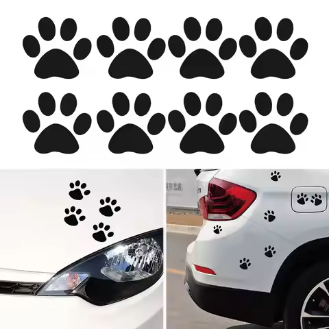 Automobile Decoration Personality Creative Prints Footprint Cute Cat Paw Car Sticker