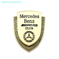 original✠▪❁1 x Metal Gold Mercedes Benz AMG Club Logo Car Auto Emblem Badge Sticker Decal