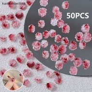 KAM 50PCS 3D Resin Flowers Nail Art Ch Accessories Rose Camellia Nail Decor DIY Nails Decoration Materials Manicure Salon Supply n
