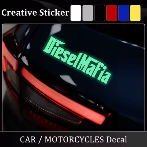 Stickers for Car Diesel Mafia Waterproof Decal Funny Reflective Sticker for Auto Window Body Decorat